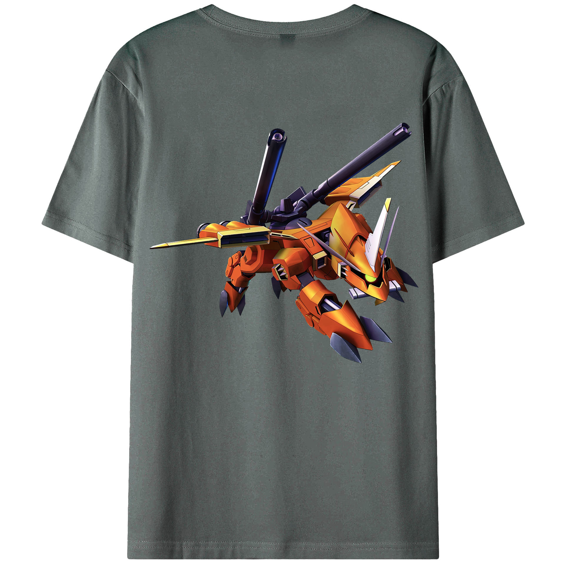 （画像用） 機動戦士ガンダム Mobile Suit Gundam 綿100％ メンズ半袖Tシャツ（バックプリント） 通気性